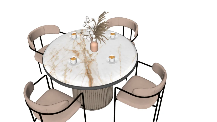 Dining Table Rounded (Meja Makan)