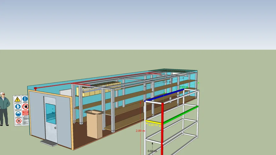 Scaffalatura container 40 piedi
