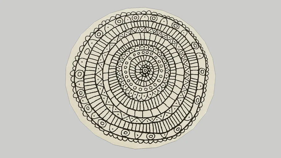 6' circle rug | 3D Warehouse