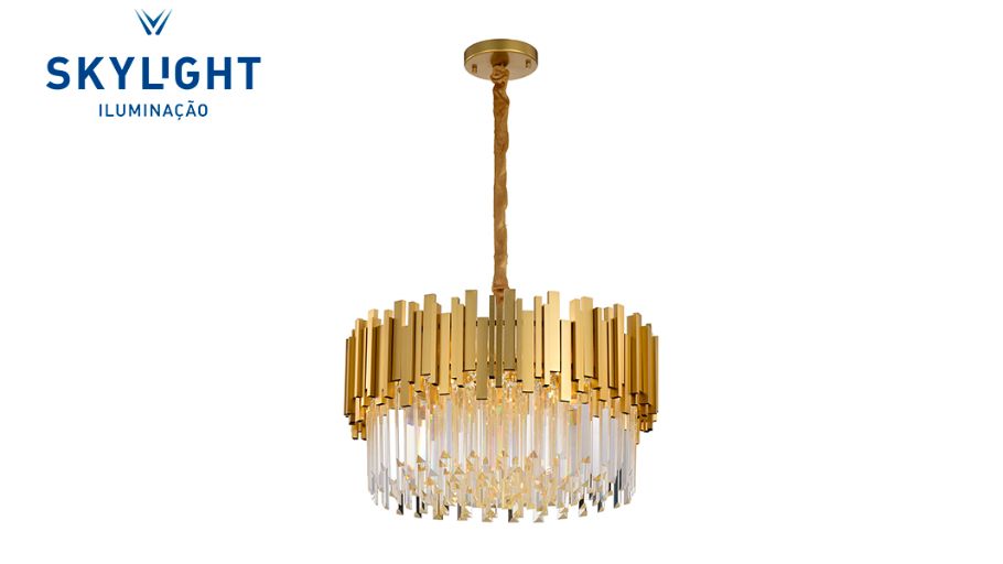 Lustre FANCY SKY-3013 Dourado | SKYLIGHT