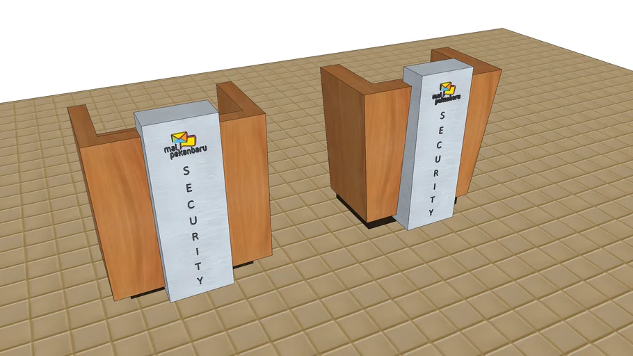 Model Meja Security Mal Pekanbaru