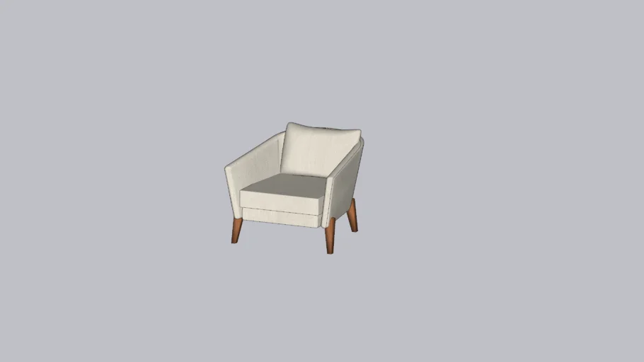 Sillón Delray estilo contemporáneo de madera