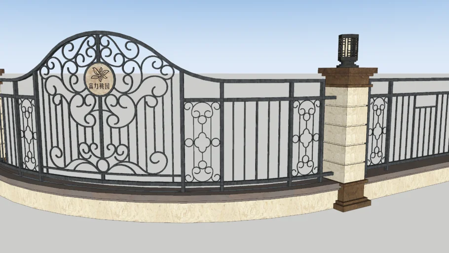 Arc - view fence (弧形围栏)