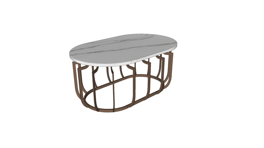 coffee table marble calacatta lessFORM stolik kawowy marmur miedź