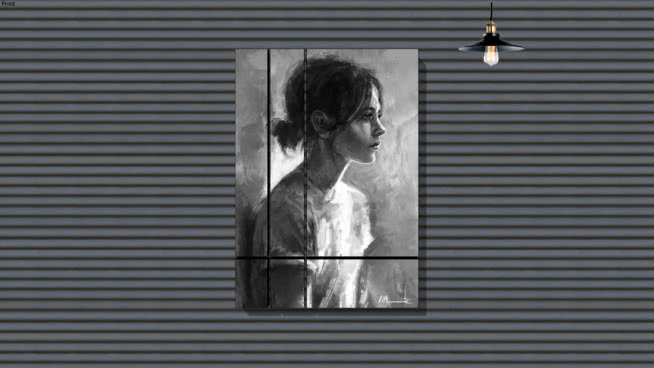 PHOTO FRAME+MODERN+BLACK AND WHITE+FRAME+INDIAN+LAMP