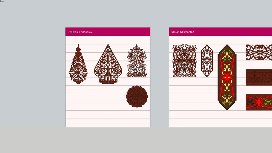 Indonesian - Melayu ethnic engravings & carving catalogue | Ukiran Indonesia