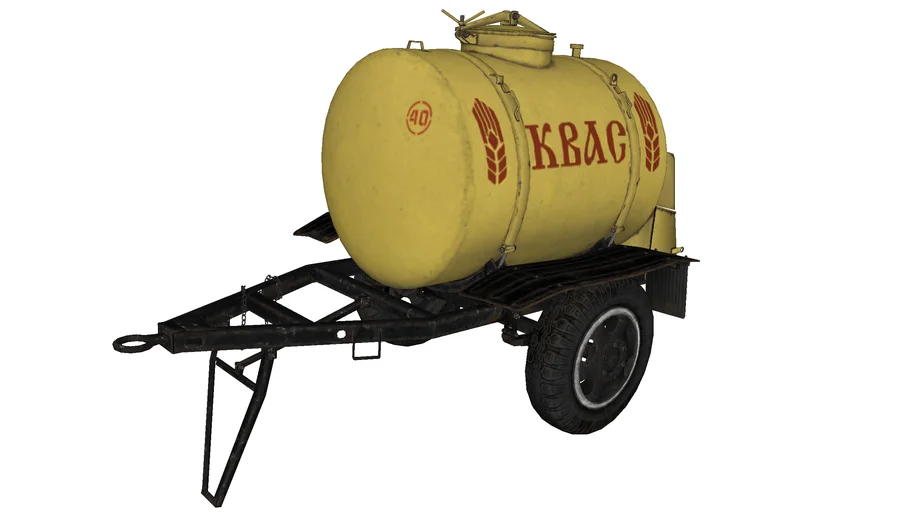 Soviet Kvass Barrel