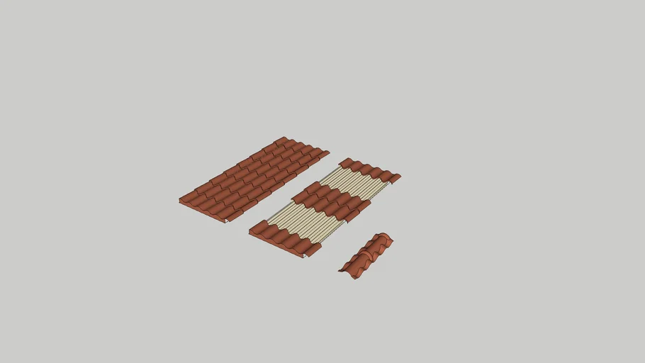 ROOF PANEL - ROMAN TILE | 3D Warehouse