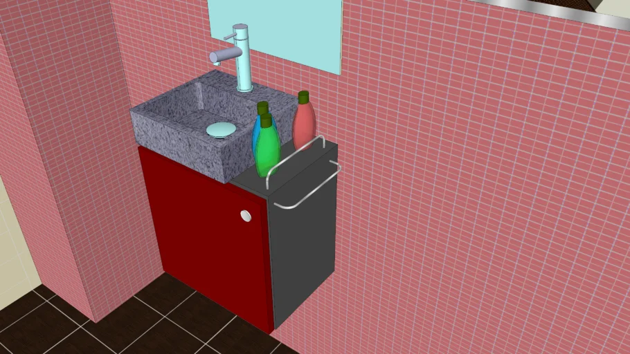 Meuble lave mains-  handwash basin Furniture  by Philippe THERY
