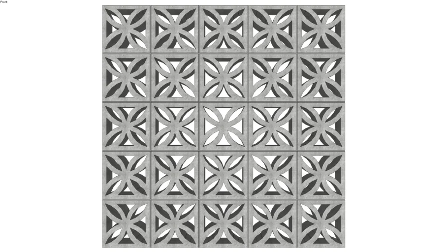 Decorative Concret Block Wall