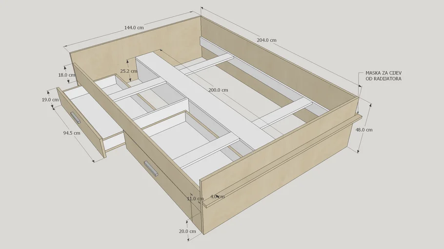 detailed bed construction