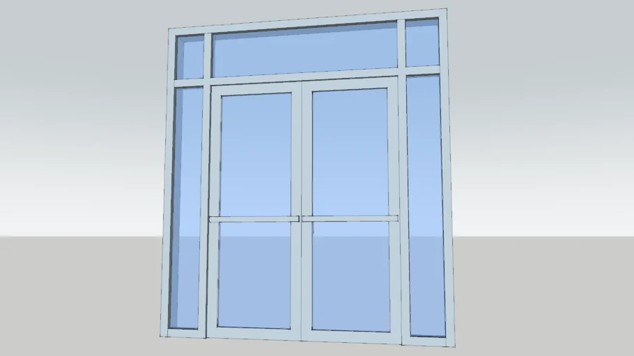 storefront door with transom