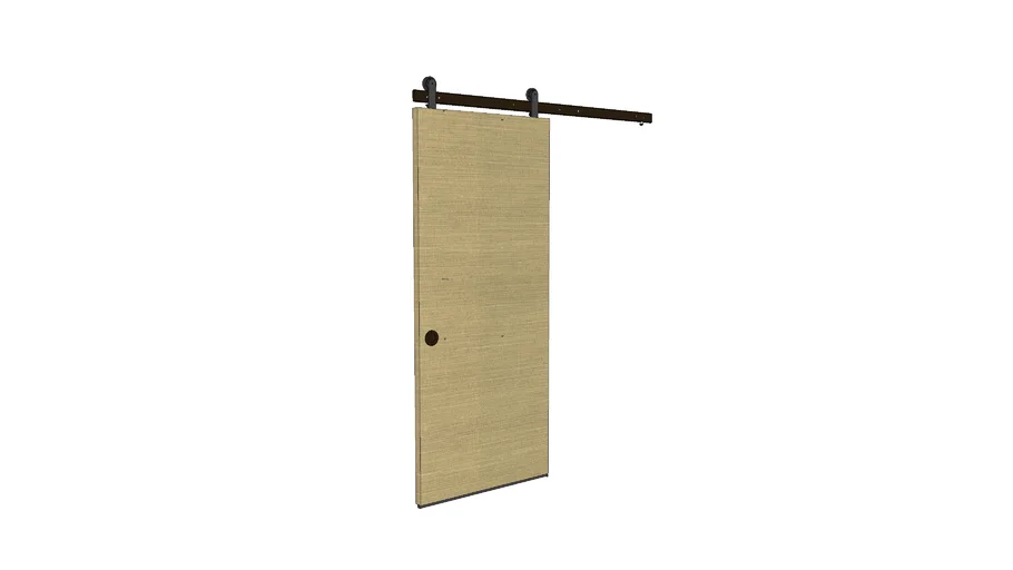 Porta de correr trilho externo sem batente - (220cmX183cmX4cm)