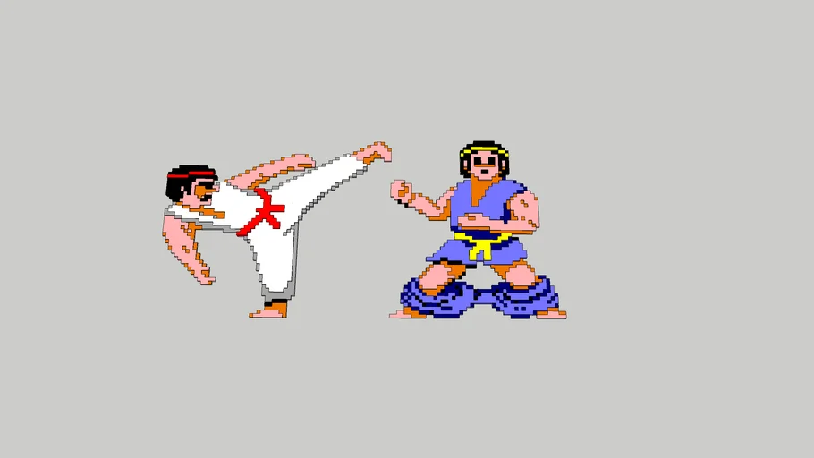 International Karate + (IK+) Sprite 3D
