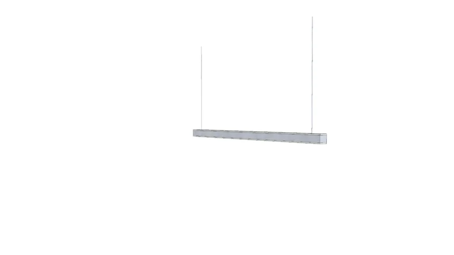 Direct/Indirect Linear Pendant Light Fixture