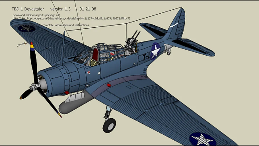 TBD-1 Devastator base model v1.3