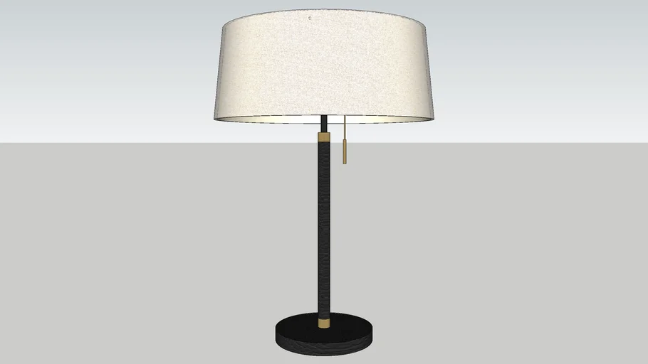 classic lamp on table