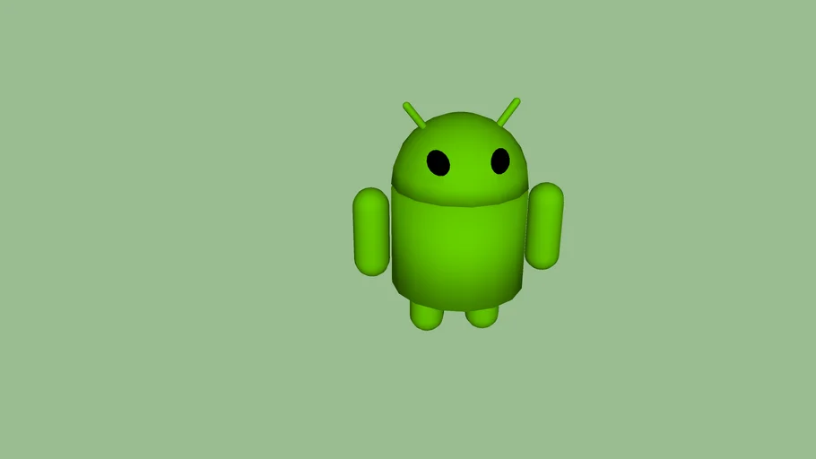 3D Android logo