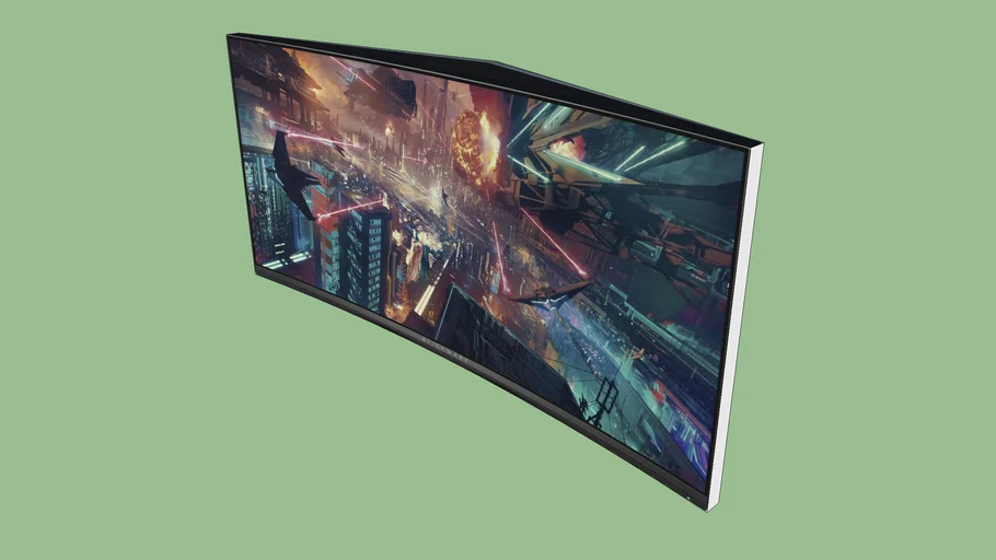 Vesa Mount Alienware Ultrawide monitor