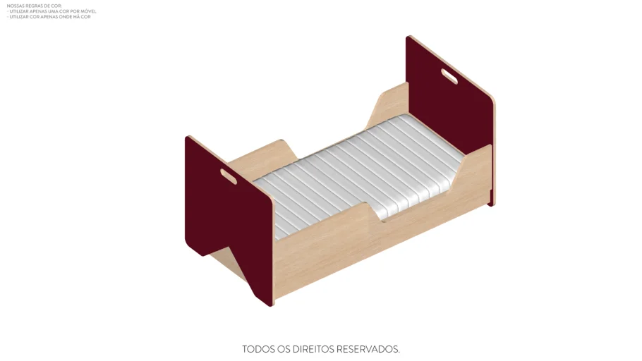 CAMA PÉ BANDEIRA MINI
