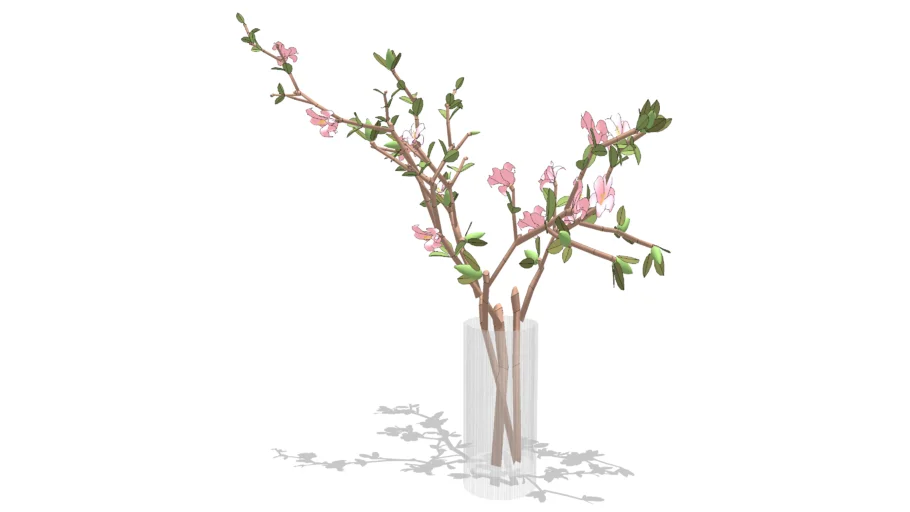 Vase with Flower Branches