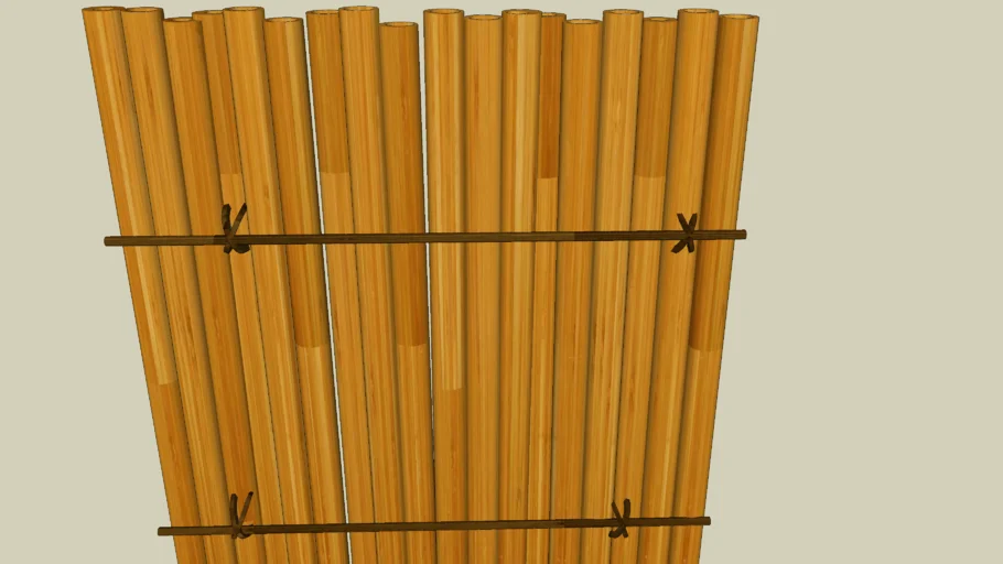 竹圍牆    Bamboo wall