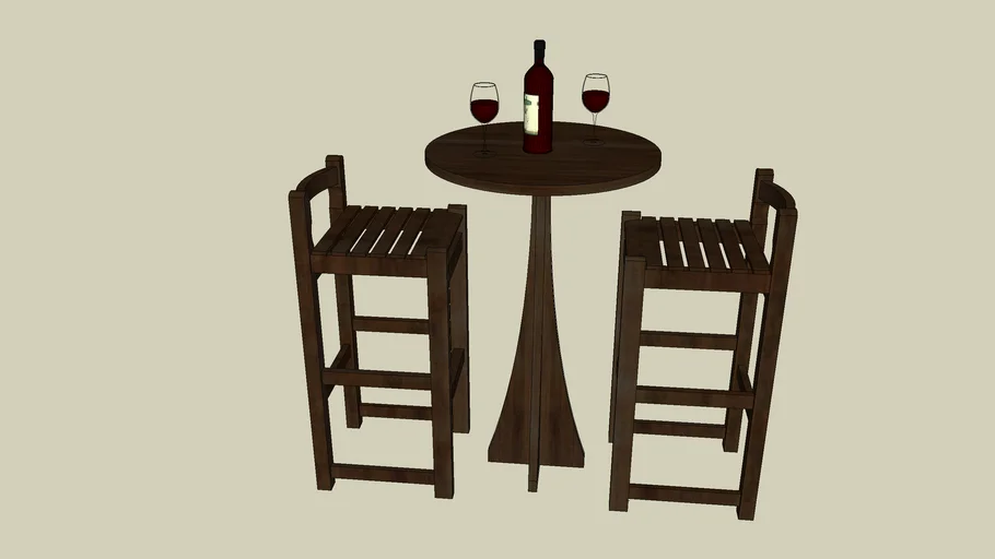 Mesa Bistro com Banquetas