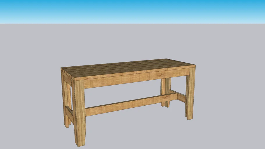 Simple Wooden Bench