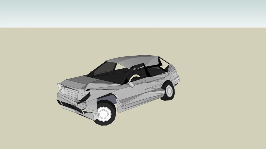 wrecked google car