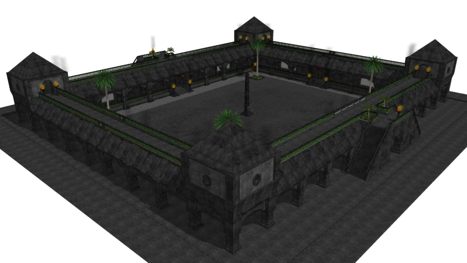 Temple courtyard