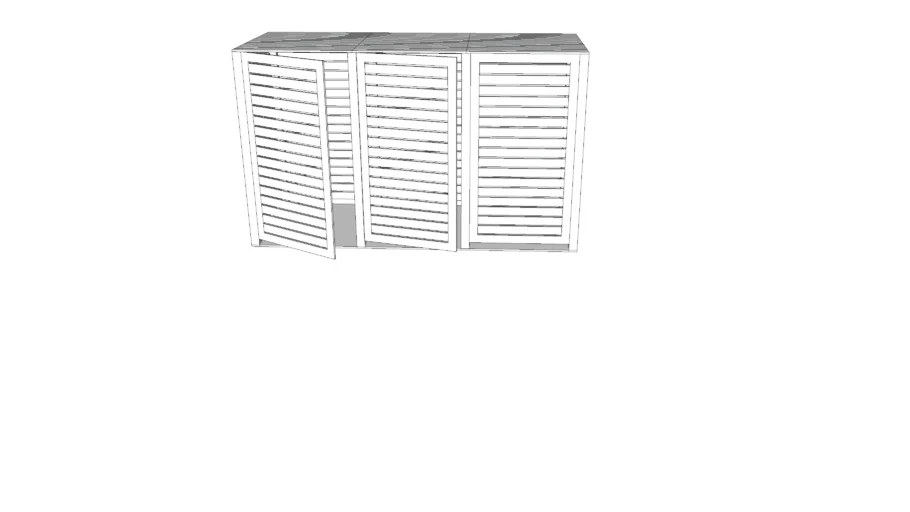 Wheelie Bin Store for 3 Bins