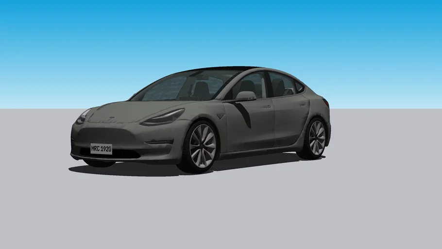 Tesla Model 3 - Modelo 3D