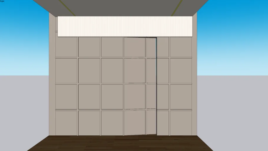Modern Hidden Door Panelling 03 | 3D Warehouse