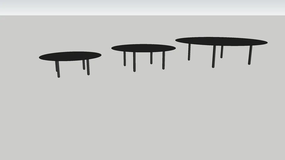 LOT DE 3 TABLES SERAX
