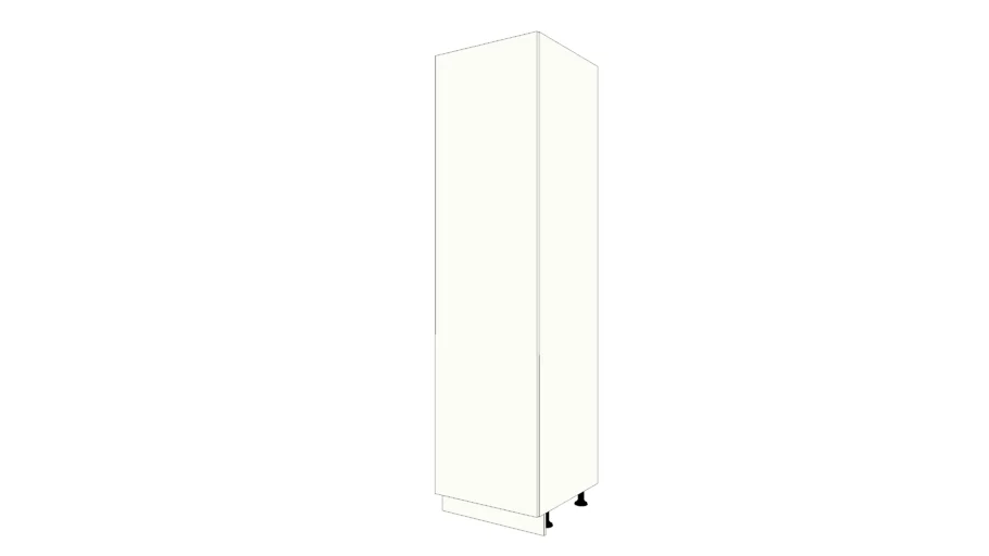 COLONNE 1 PORTE BALAI 4 ETAGERES L600xH2317xP630 - BOMA - COL0038X D ou COL0039X G