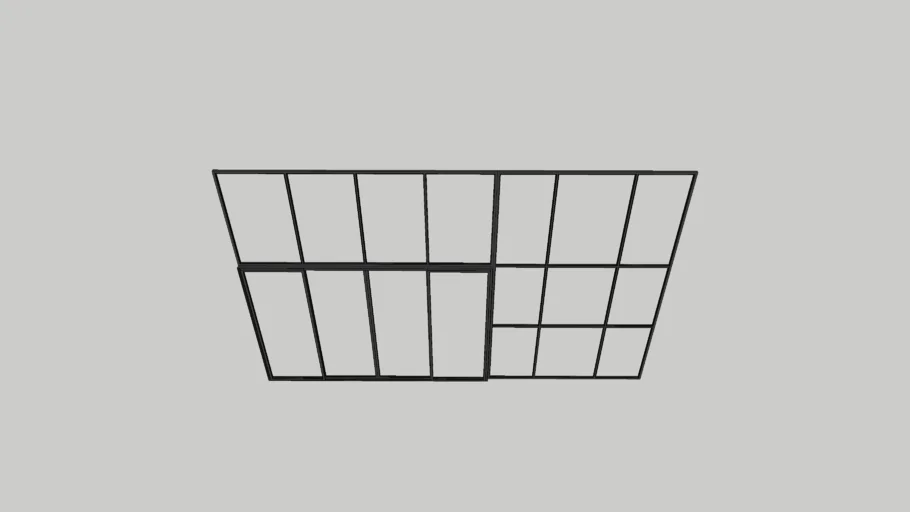 fixed windows with sliding door