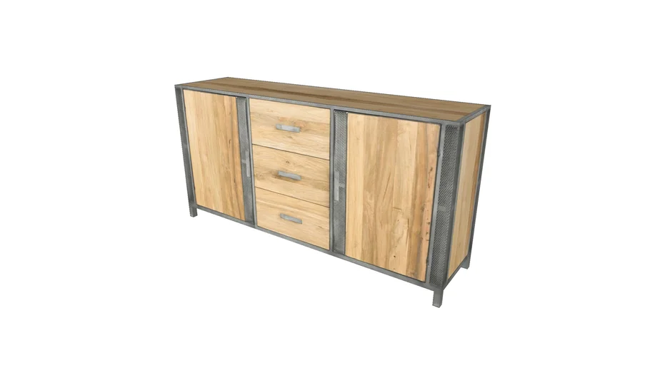 Buffet de style industriel CHIC193 (L:180cm) - collection CHIC