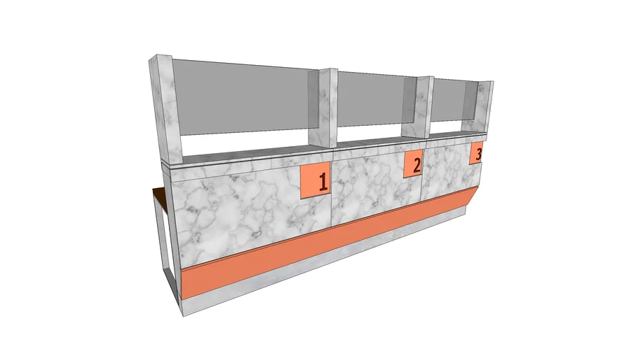 CASH COUNTER FOR A BANK