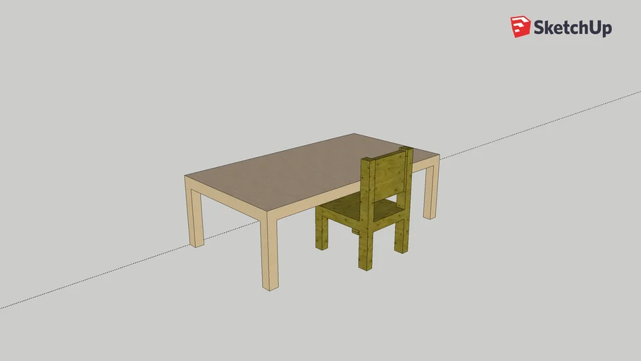 Table and chair