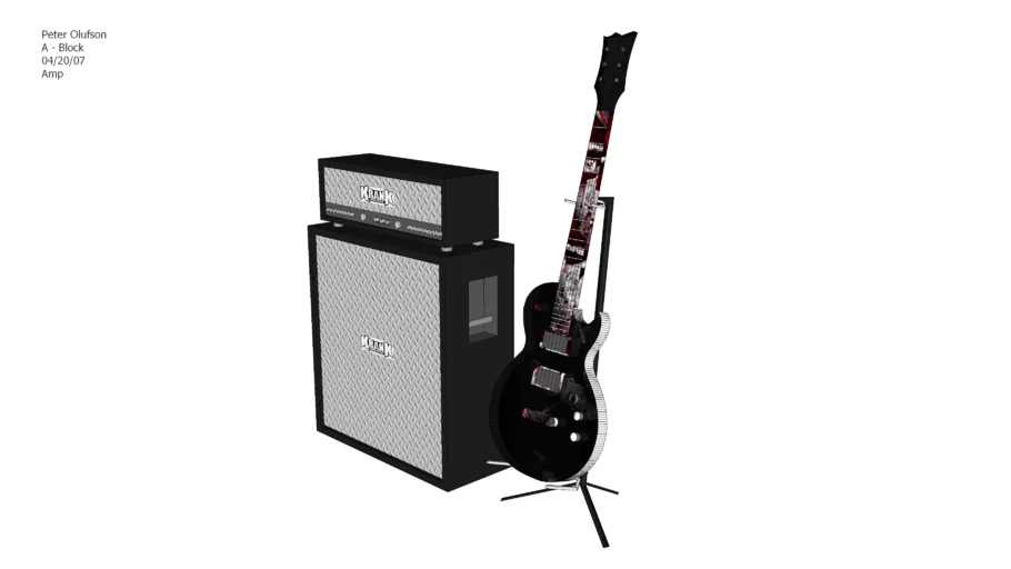 Krank Amp, ESP Guitar w/ Stand