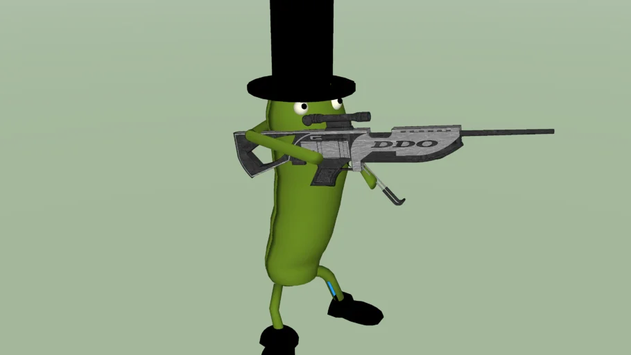 Eric the dancing pickle shoots Bryce with a DDO M-16 Rifle!