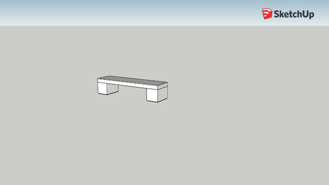 concrete bench