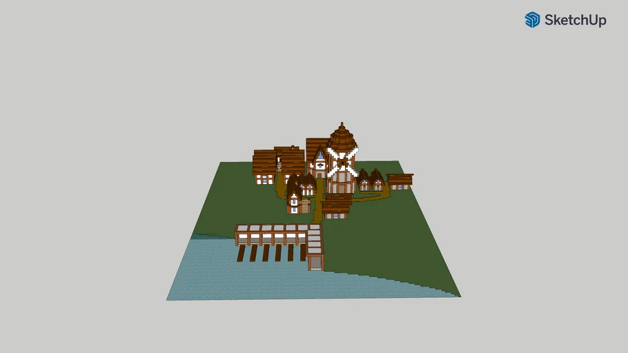 Minecraft Medieval Port Vilagge
