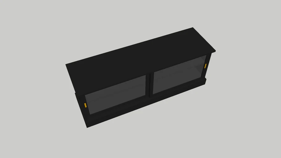 MALSJÖ TV bench with sliding doors