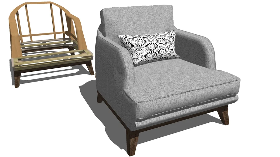 Armchair, Bergère, Style and Wood Skeleton