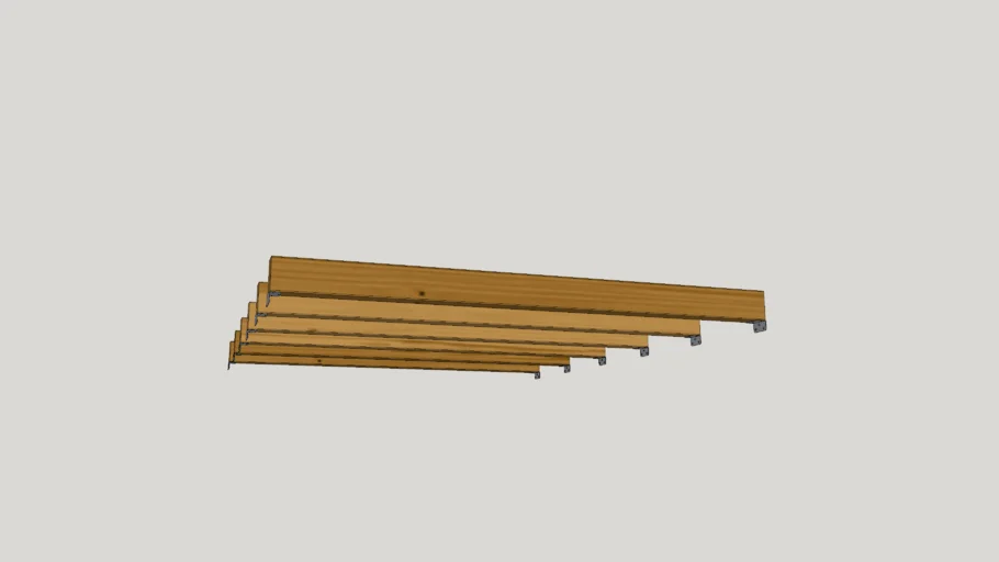 pergola vigas de madera con soporte