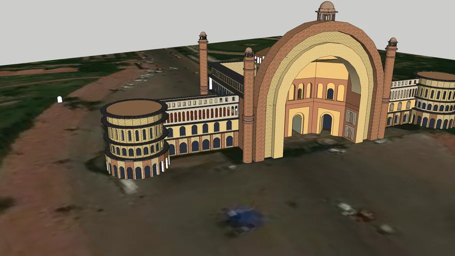 Rumi Darwaza,Lucknow, Uttar Pradesh,India Model Designed By Rajat Warang