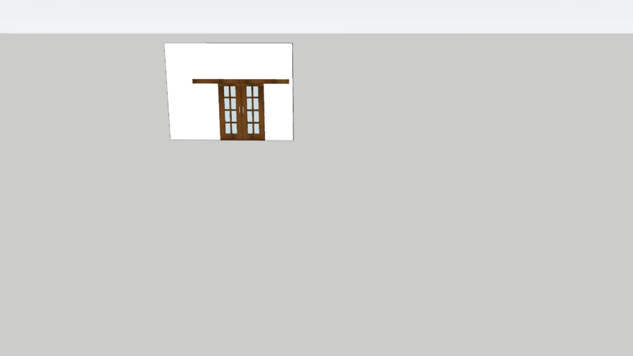 pintu geser kayu