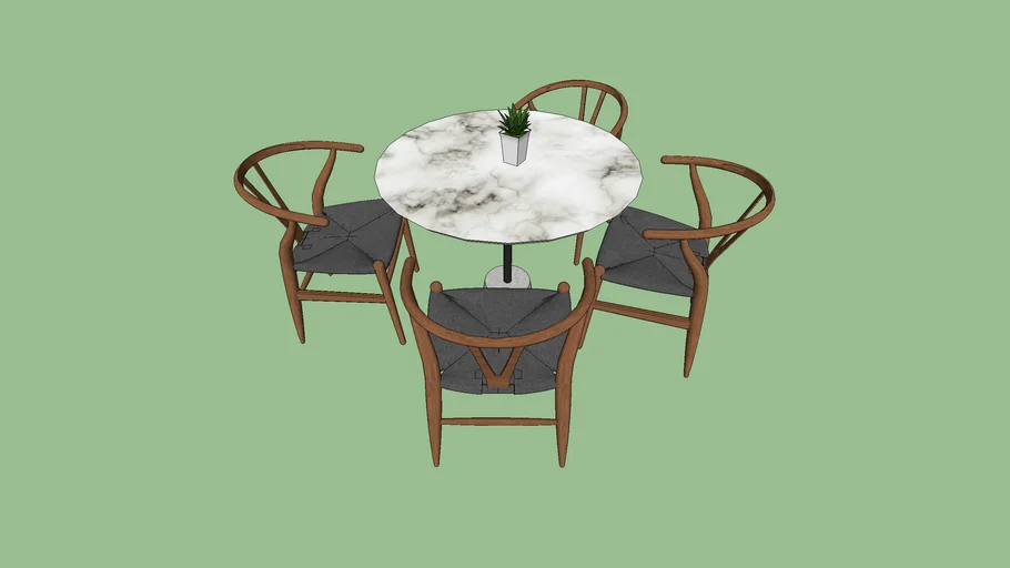 Cafe Table + 4 Chairs