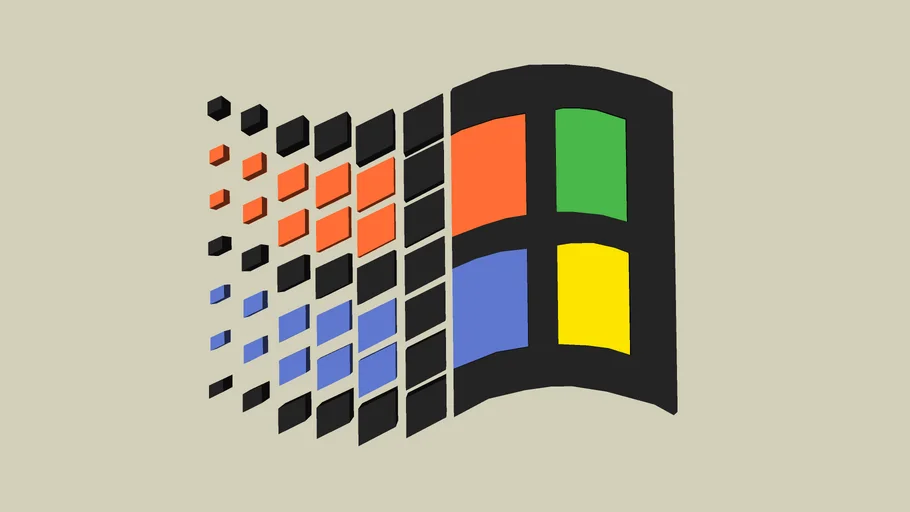 Old Microsoft Windows Logo